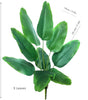 Large Artificial Bird of Paradise Plant Leaves – Real Touch Tropical Strelitzia Faux Greenery for Home & Garden Decor