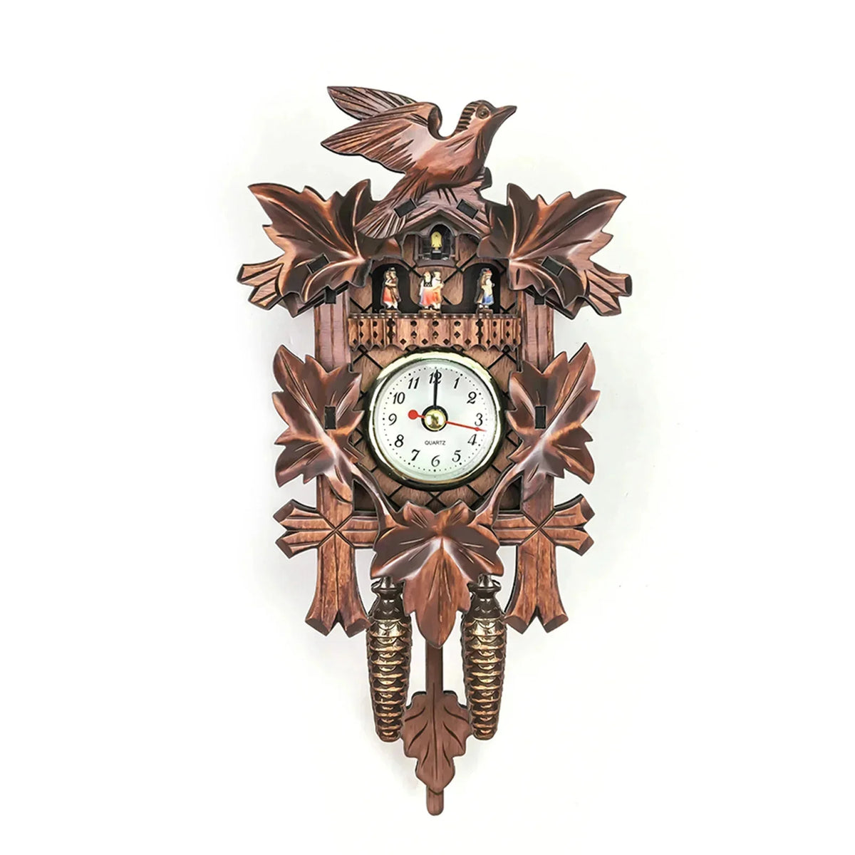 Decorative Birdhouse-Style Wall Clock – Non-Chiming Cuckoo-Inspired Hanging Decor