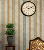 Vintage Retro Striped Waterproof Vinyl Traditional Wallpaper – Non-Self-Adhesive, Mould-Resistant & Fireproof