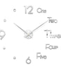 Silver Acrylic Mirror DIY Wall Clock – 11 Designs, 36 or 48 Inch