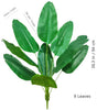 Large Artificial Bird of Paradise Plant Leaves – Real Touch Tropical Strelitzia Faux Greenery for Home & Garden Decor