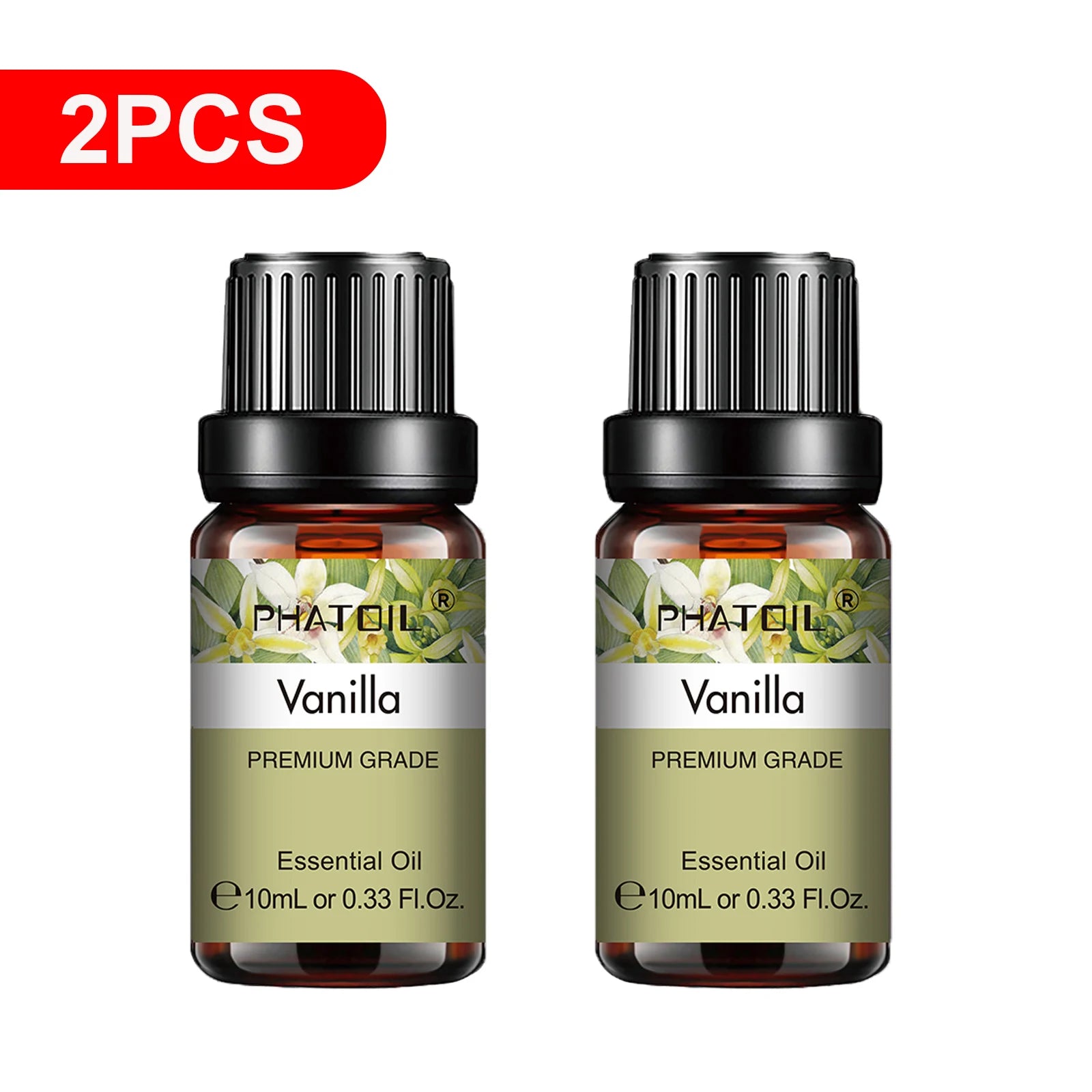 PHATOIL 2-Pack 10ml Pure Essential Oils for Diffusers