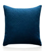Cool-Tone Geometric Quilted Velvet Pillow Covers – 17.72 in Square