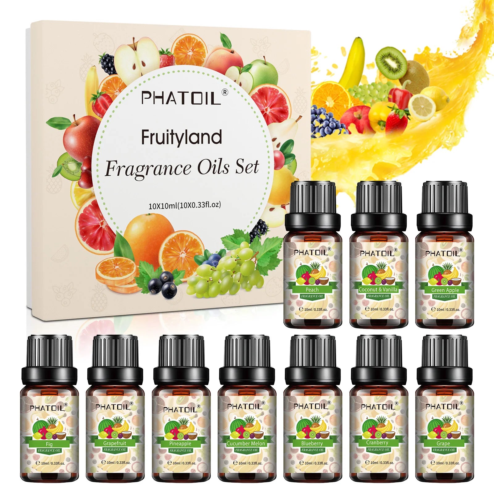 PHATOIL 10ml Fruity Fragrance Oil for Diffusers