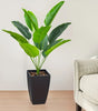 Modern Black Plastic Standing Flower Pot