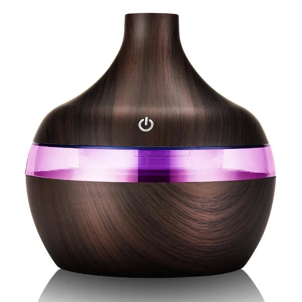 300ml Wood-Look Ultrasonic Aroma Diffuser for 20–40 m² Rooms