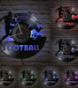 Football Vinyl Record Wall Clock – 30 cm Quartz Decor with Optional LED, Designs 1–5
