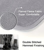 Thickened Absorbent Flannel Kitchen Runner Mat – Non-Slip PVC Backing in Apricot & Blue