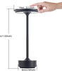 USB Rechargeable LED Table Lamp – Touch Control, 3 Color Modes, Stepless Dimming, Waterproof Bedside Desk Lamp