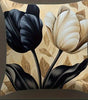 Black & White Floral Polyester Pillow Covers – Designs 1–2, 4 Sizes