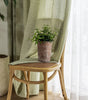 Matcha Green Linen-Look Light-Filtering Curtain Panel – 4 Hanging Styles