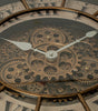 46 cm Moving Gears Wall Clock – Industrial Steampunk Roman Numeral Quartz Decor, 4 Designs