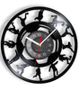 Football Vinyl Record Wall Clock – 30 cm Quartz Decor with Optional LED, Designs 6–10