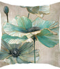 Ginkgo & Floral Polyester Pillow Cover – 17.72 × 17.72 in (45 × 45 cm), 1 Piece