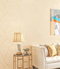 Grey, White & Blue Geometric 3D Embossed Traditional Non-Woven Wallpaper Roll – 53 cm × 9.5 m