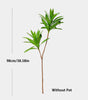 Artificial Dracaena Bamboo Tree Branch – Large Faux Corn Plant Leaves for Indoor Home & Office Decor