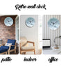 Water Drop Tempered Glass Silent Wall Clock – Modern Quartz Decor, 12–16 Inch