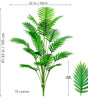 Large Artificial Palm Tree Branches – Tropical Fake Palm Leaf Plant for Home, Garden & Event Decoration