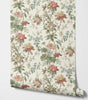 Vintage Green Leaf Small Floral Traditional & Peel-and-Stick Wallpaper – Waterproof and Mould-Resistant