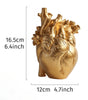 Modern Heart-Shaped Resin Flower Vase – 5 Colors, 16.5 cm