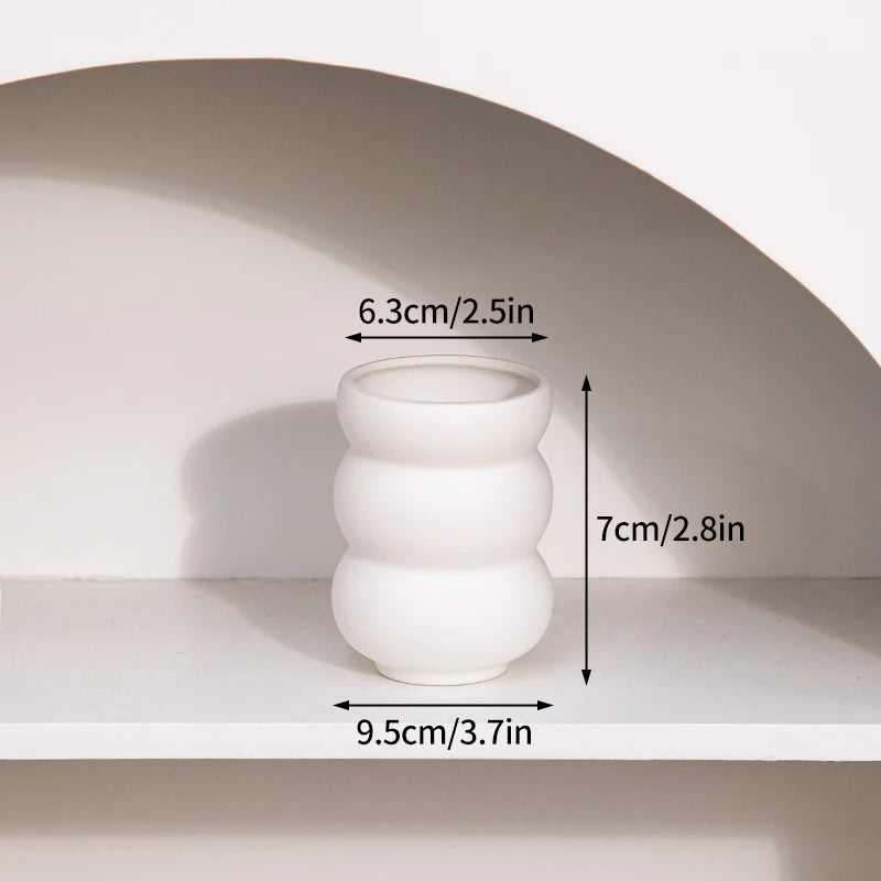 Modern Ceramic Tabletop Vase for Flower Arrangements