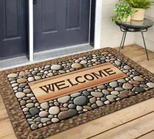 Cowboy Boot Doormat – Absorbent Non-Slip Washable Flannel Entrance Mat