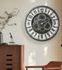 46 cm Moving Gears Wall Clock – Industrial Steampunk Roman Numeral Quartz Decor, 4 Designs