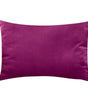 Purple & Light Purple Solid Velvet Lumbar Pillow Cover – Soft Woven Fabric, 1 Piece, 11.81 × 19.69 in (30 × 50 cm)