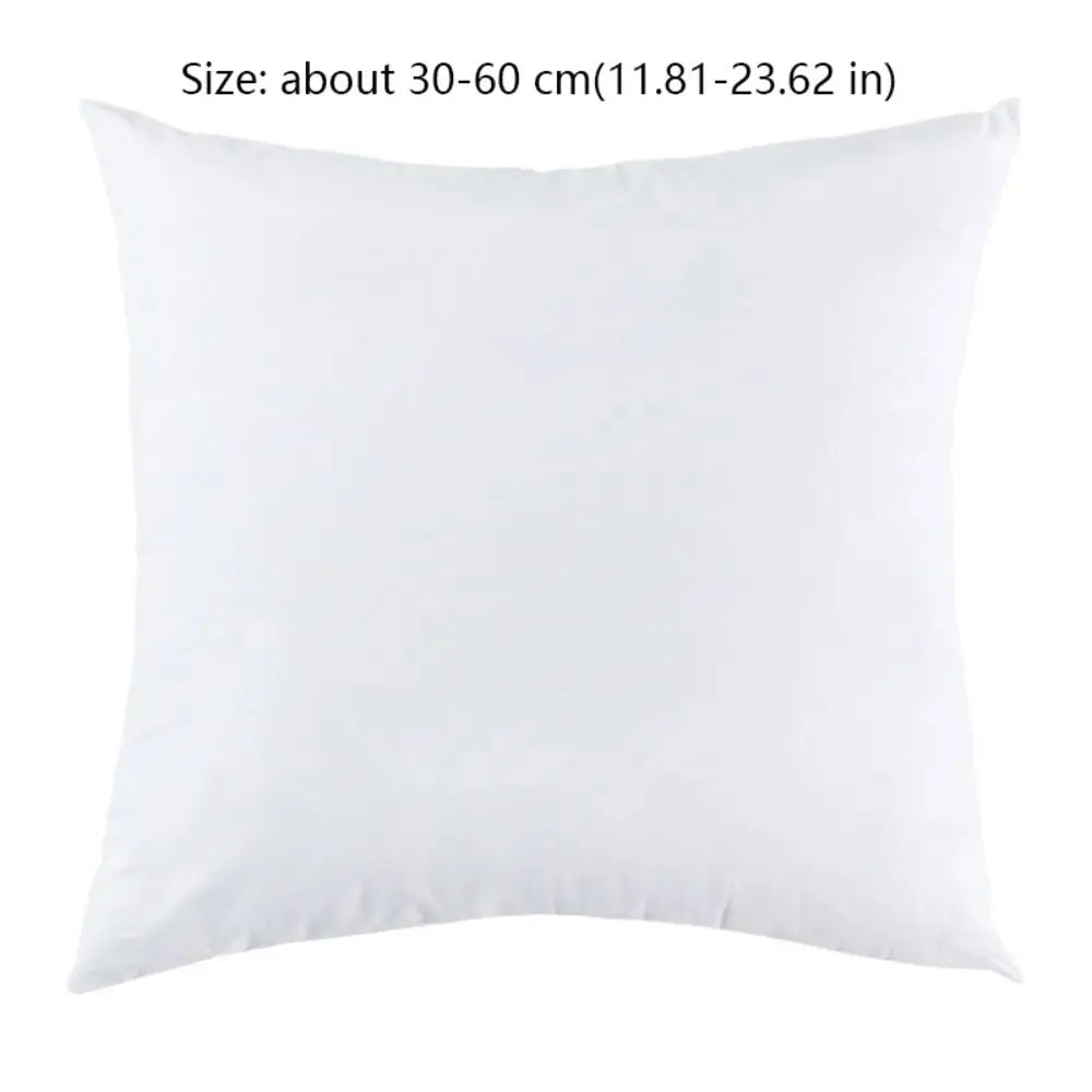 Soft White Square Throw Pillow Insert – PP Cotton Filling, 3 Sizes