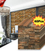 40Pcs 38.5X35cm Imitation Brick Wallpaper Self-adhesive Waterproof Moisture-proof Living Room Bedroom Wall Decoration