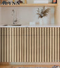 3D Wood Slat Peel and Stick Wallpaper – Waterproof, Oil-Proof, Removable Self-Adhesive Vinyl Wallpaper