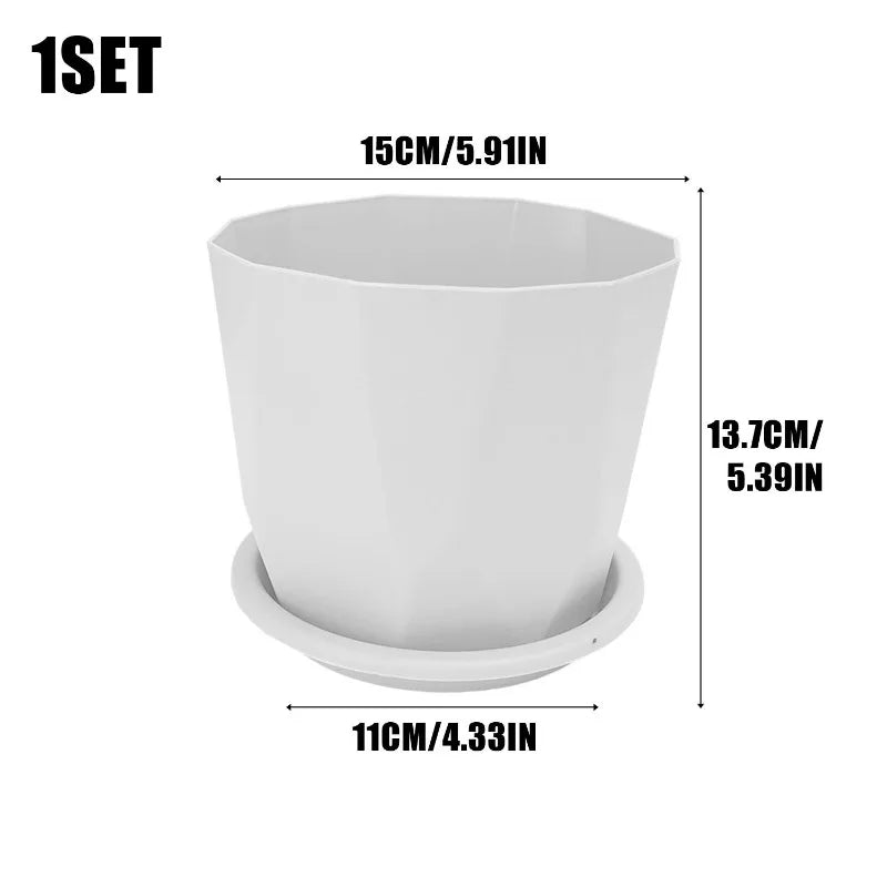Self-Watering Desktop Flower Pot for Indoor Plants