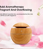 200ml Mini Wood Grain USB Humidifier with LED Night Light