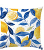 Coastal Lemon Polyester Pillow Covers, Set of 4 – 15.75, 17.72, 19.69 or 23.62 in Square (40, 45, 50 or 60 cm)
