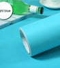 5m Pure Gray Waterproof Extra-Thick PVC Peel-and-Stick Wallpaper – Mould-Resistant for Bedrooms, Cabinets & Furniture