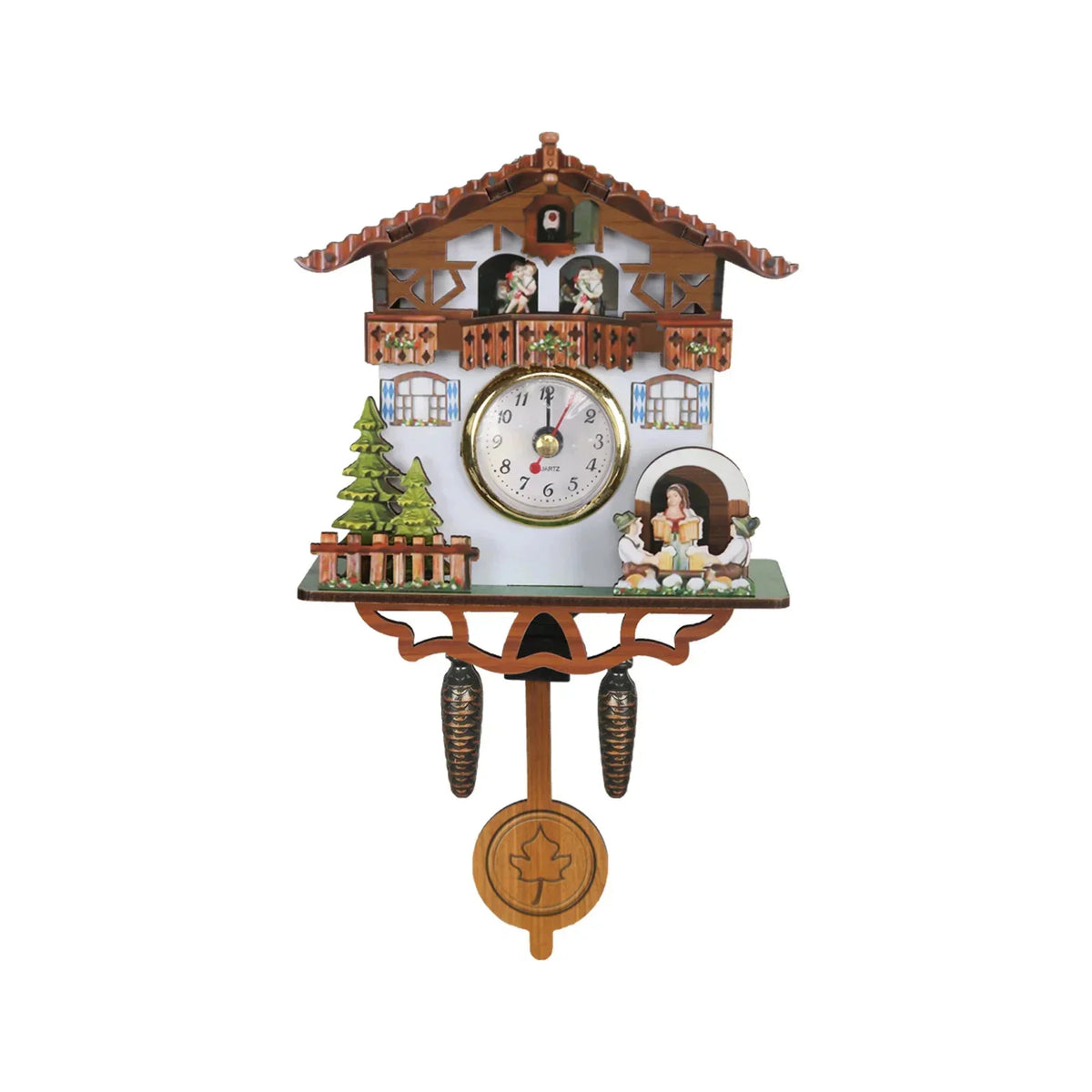 Decorative Birdhouse-Style Wall Clock – Non-Chiming Cuckoo-Inspired Hanging Decor