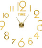 Gold Acrylic Mirror DIY Wall Clock – 11 Designs, 36 or 48 Inch