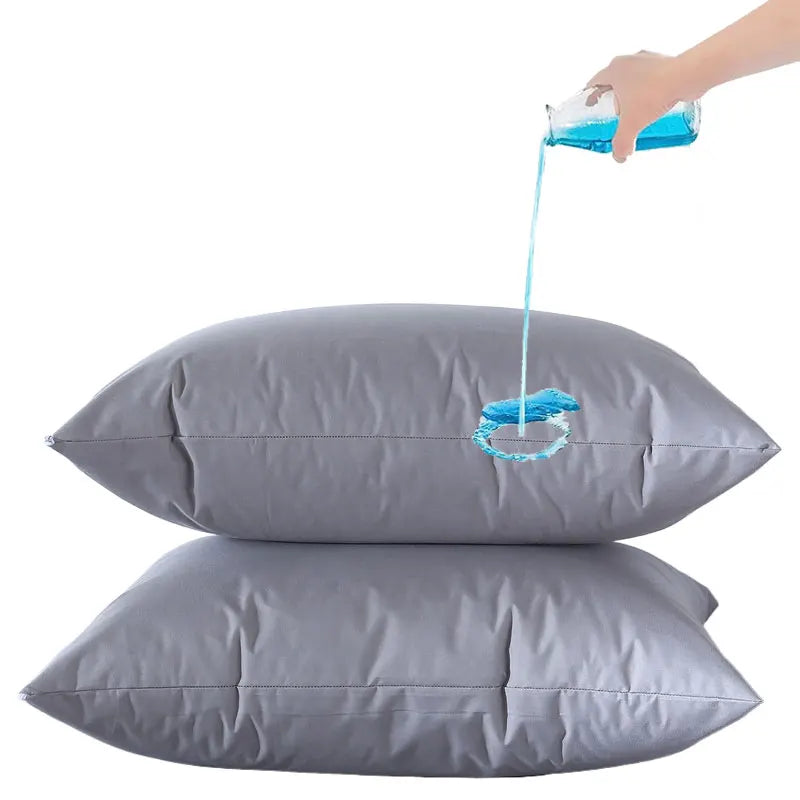 Waterproof Polyester Microfiber Zipper Pillow Protectors – 19.69 × 27.56 in (50 × 70 cm), Set of 2