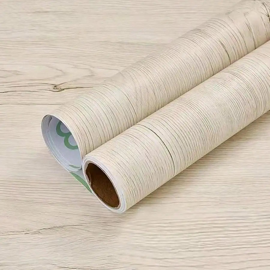 Embossed Wood Grain Peel and Stick Wallpaper – Waterproof, Removable, Self-Adhesive Vinyl Wallpaper