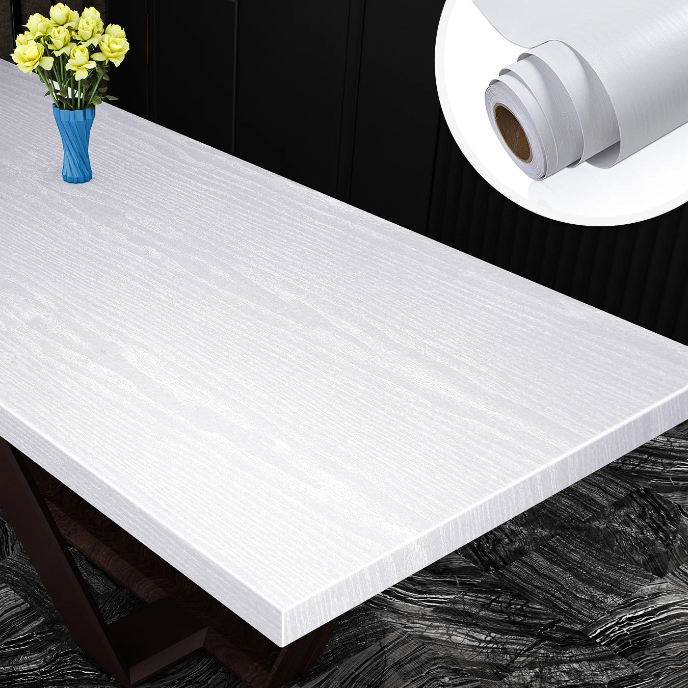Wood Grain Peel and Stick Wallpaper | Waterproof Self-Adhesive Vinyl Wallpaper for Walls & Furniture