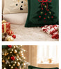 Embroidered Christmas Tree Pillow Covers – Plush Set of 2, 17.72 in
