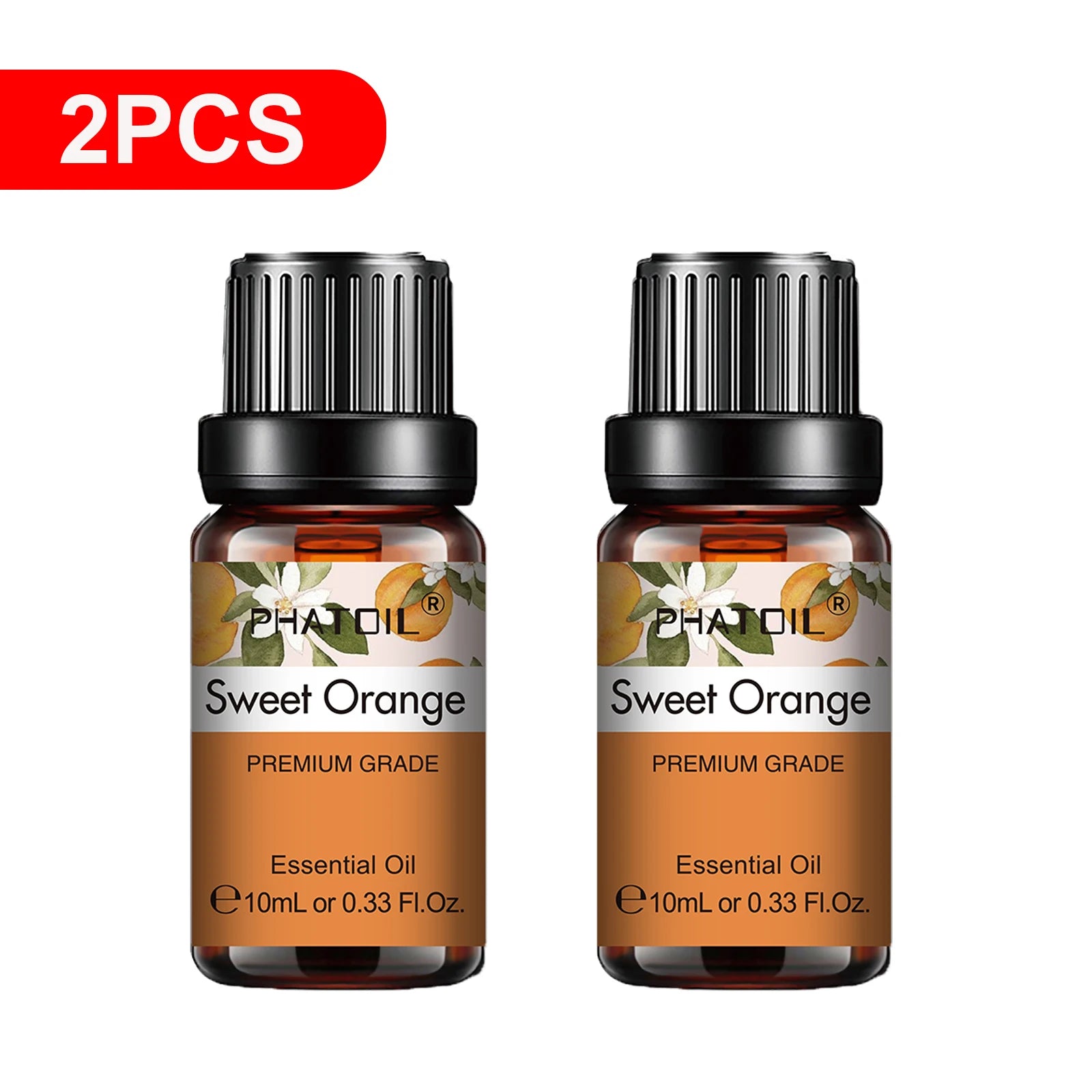 PHATOIL 2-Pack 10ml Pure Essential Oils for Diffusers