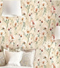 Rural Floral Peel and Stick Wallpaper – Waterproof Self-Adhesive PVC Vinyl Wallpaper
