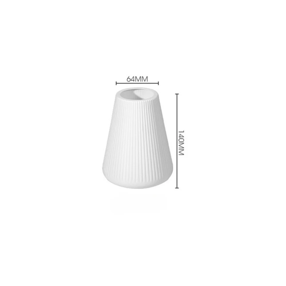Modern Plastic Flower Vase Solid Color High-end Water Cultivation Vase Home Decoration Flower Arrangement Vase