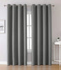 Light Gray 120 GSM Double-Layer Semi-Light Blocking Curtain Panel – 2 Hanging Styles