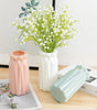 Minimalist Geometric Plastic Tabletop Vase – 3 Colors