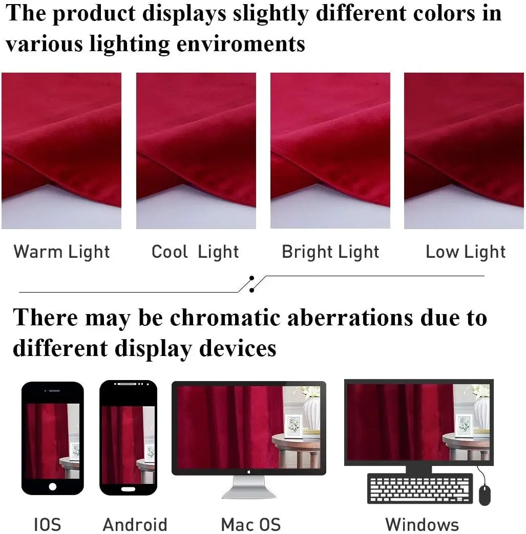 Burgundy Red Velvet 70%–90% Rod-Pocket Semi-Light Blocking Curtain Panel