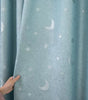 Blue Moon & Star 200 GSM Semi-Light Blocking Curtain Panel – 4 Hanging Styles