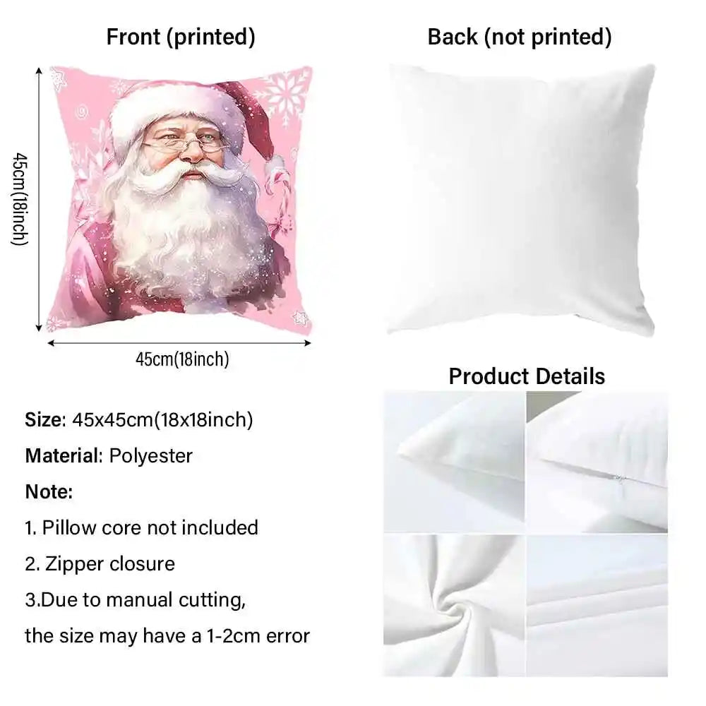 Blue Floral Jewel-Effect Printed Pillow Cover – Design 3, 4 Sizes