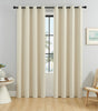 Beige 70%–90% Grommet Semi-Light Blocking Curtain Panel